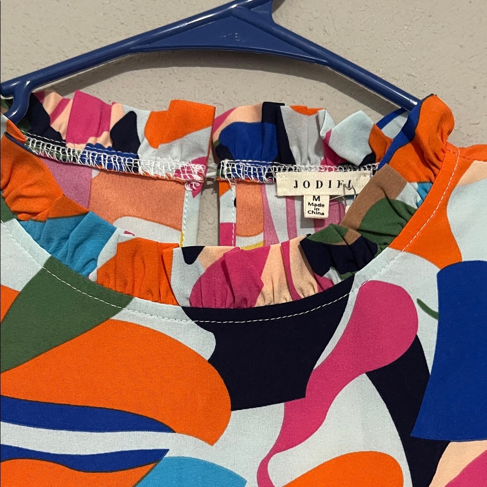 JODIFL Multicolor Abstract Patterned Dress - Picture 2 of 6